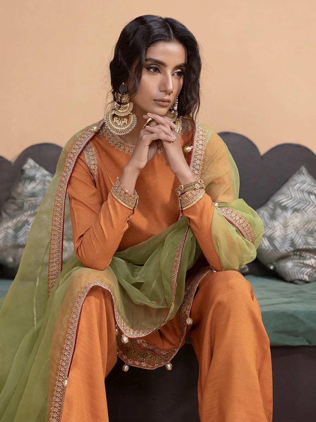 Hem Stitch | Raw Silk Edit 25 | Kashish - Rang-e-Khaas