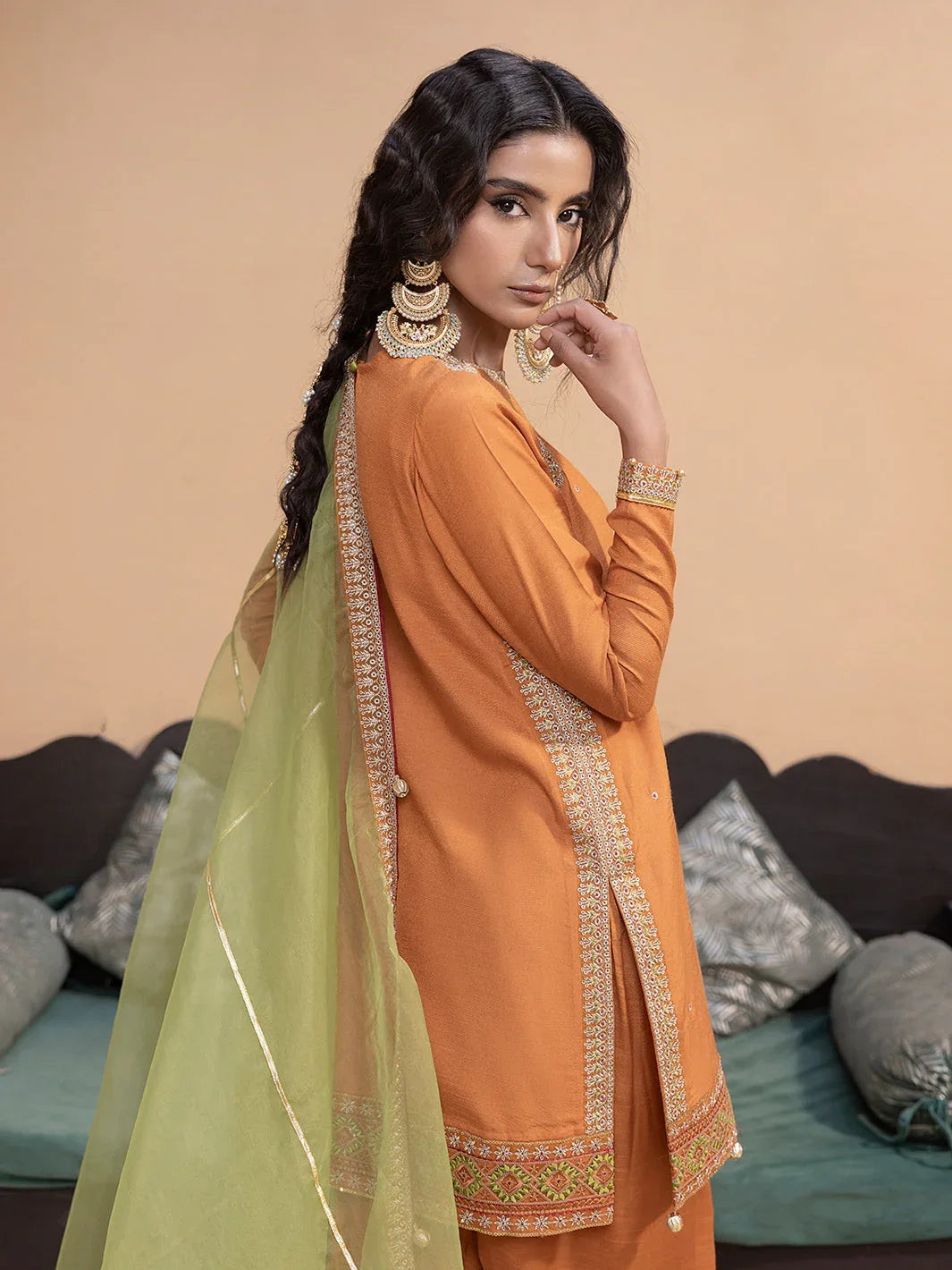 Hem Stitch | Raw Silk Edit 25 | Kashish - Rang-e-Khaas