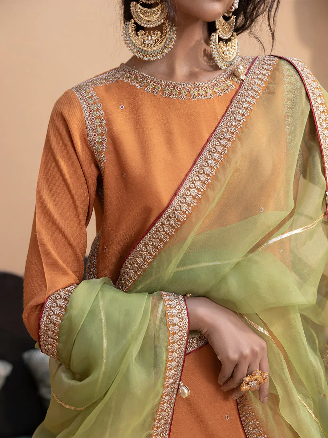 Hem Stitch | Raw Silk Edit 25 | Kashish - Rang-e-Khaas