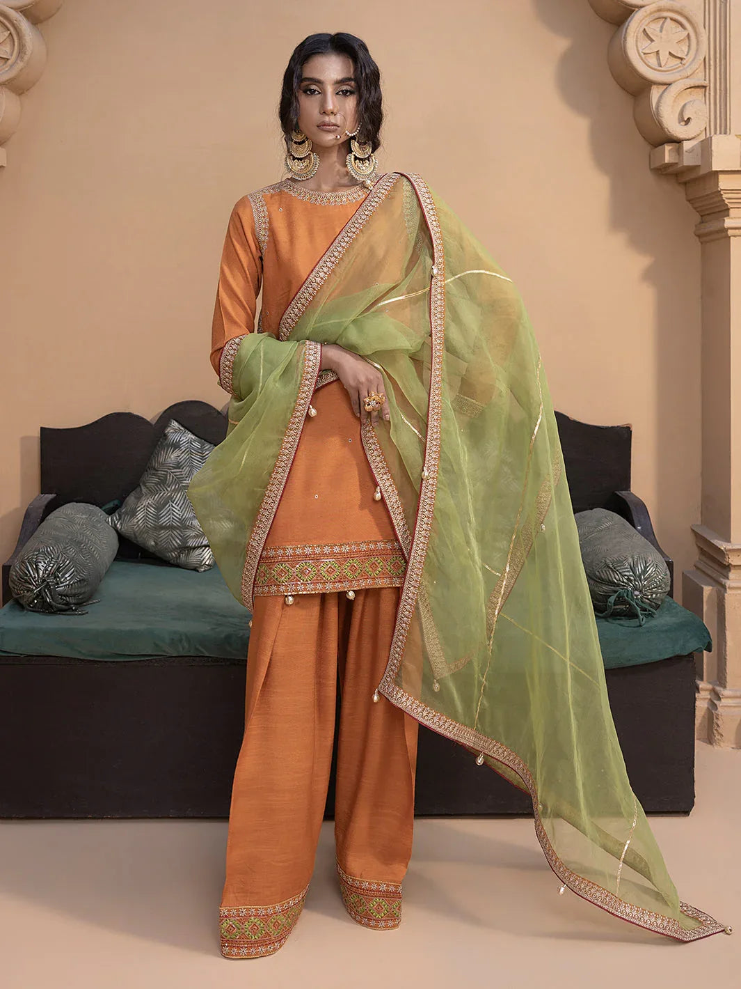 Hem Stitch | Raw Silk Edit 25 | Kashish - Rang-e-Khaas