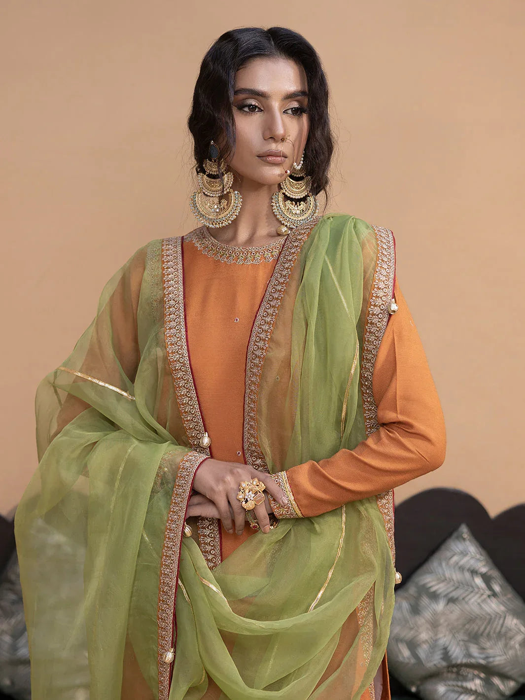 Hem Stitch | Raw Silk Edit 25 | Kashish - Rang-e-Khaas