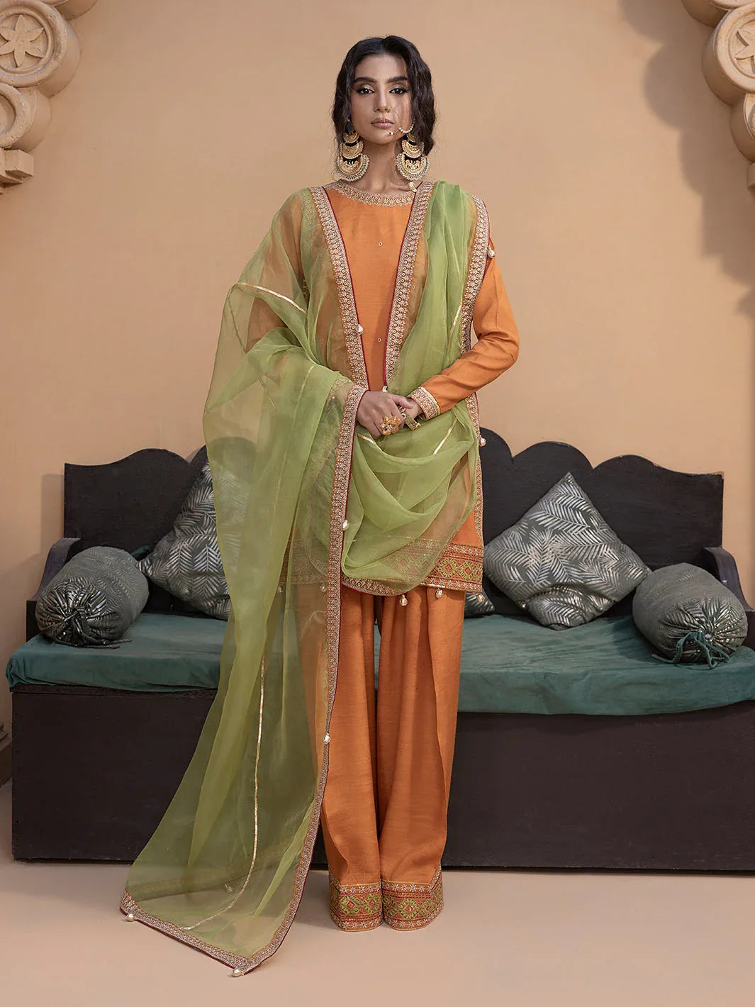 Hem Stitch | Raw Silk Edit 25 | Kashish - Rang-e-Khaas