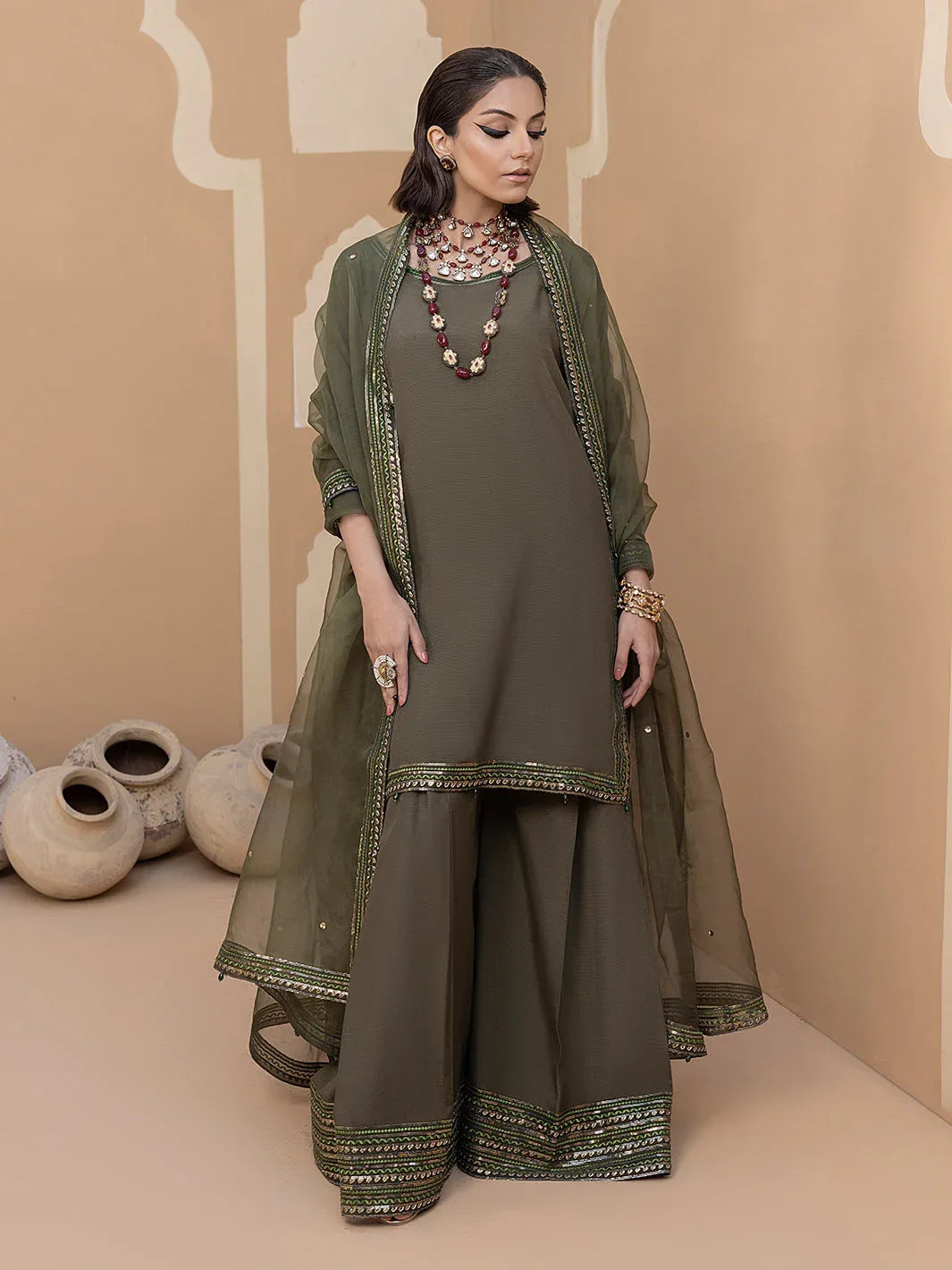 Hem Stitch | Raw Silk Edit 25 | Noor - Rang-e-Khaas