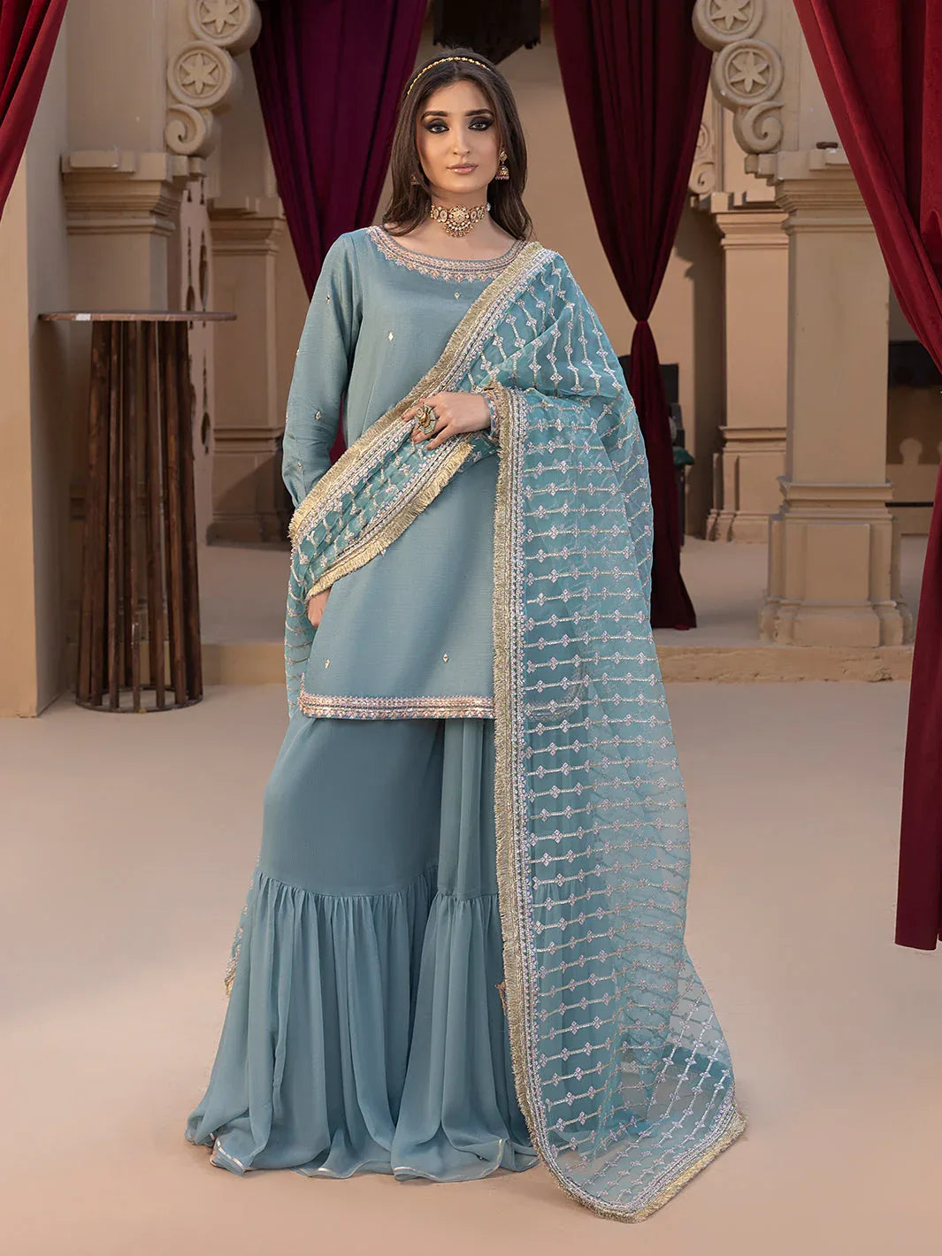 Hem Stitch | Raw Silk Edit 25 | Layla - Rang-e-Khaas