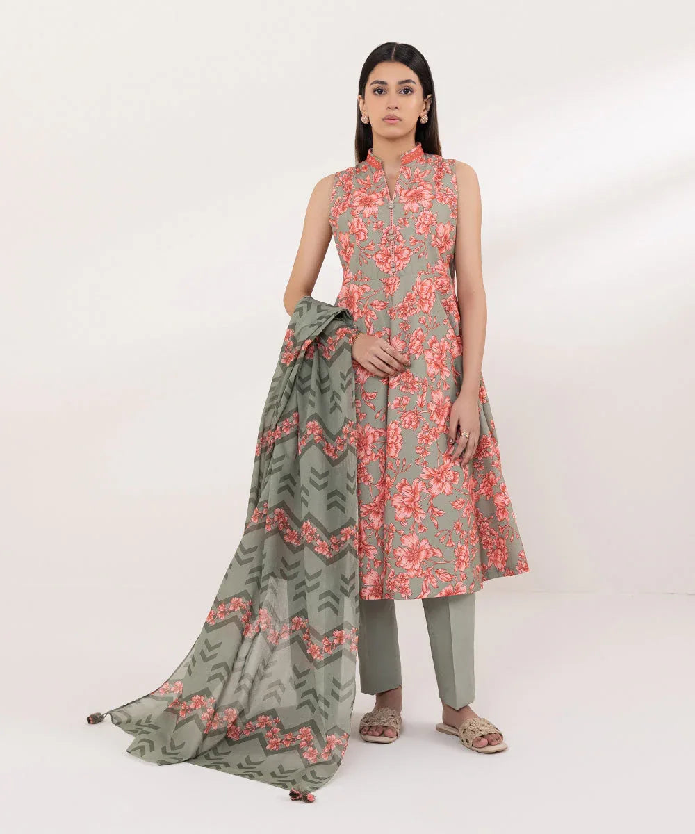 Sapphire | Intermix 2024 | Cambric Suit S-27 - Rang-e-Khaas