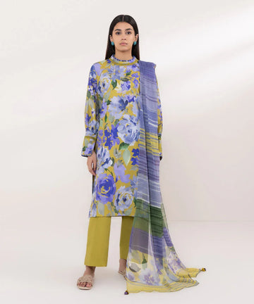 Sapphire | Intermix 2024 | Cambric Suit S-30 - Rang-e-Khaas