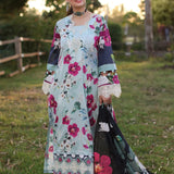 Elaf Premium | Prints Chikankari 24 | 01B AQUABELLA