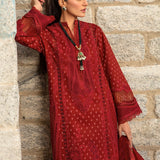 Crimson | Lawn 2024 | Dancing Paisleys - Ruby