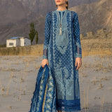 Crimson | Lawn 2024 | Dancing Paisleys - Cobalt