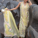 Crimson | Lawn 2024 | Believe In Her - Topaz Yellow
