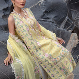 Crimson | Lawn 2024 | Believe In Her - Topaz Yellow