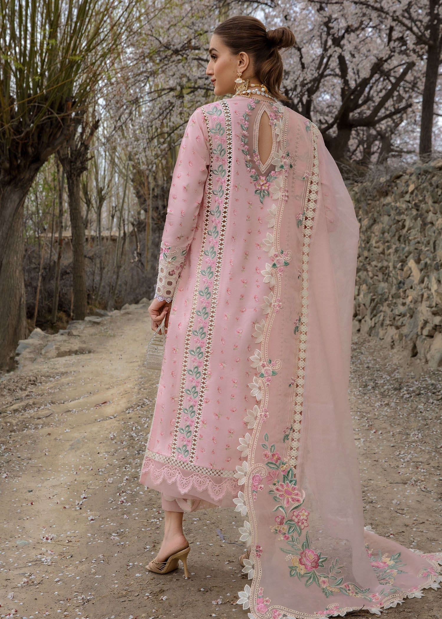 Crimson | Lawn 2024 | Believe In Her - Blush Pink