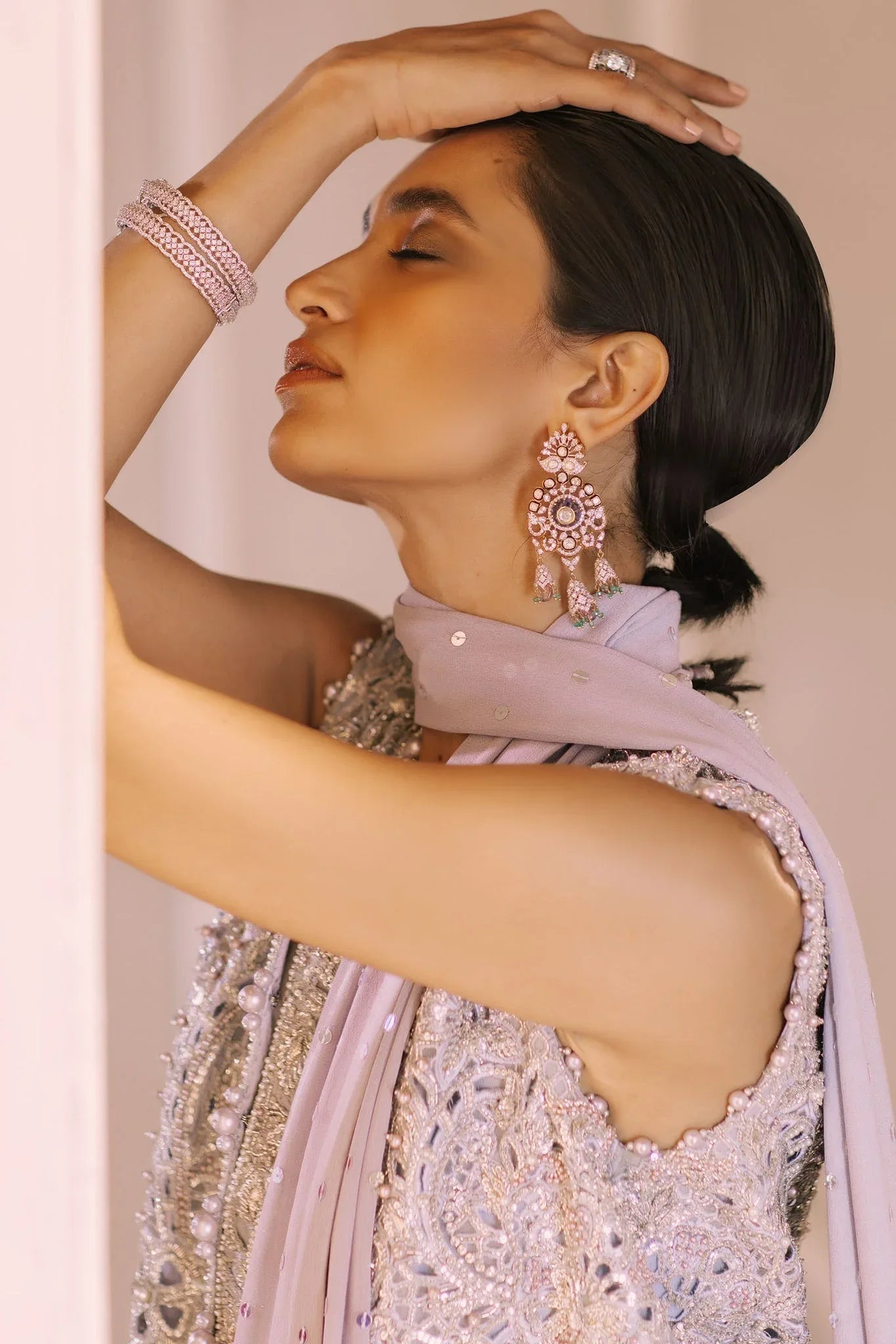 Elan | Demi Couture Onirique | CRISTALLIN LILAS (EP-20653) - Rang-e-Khaas