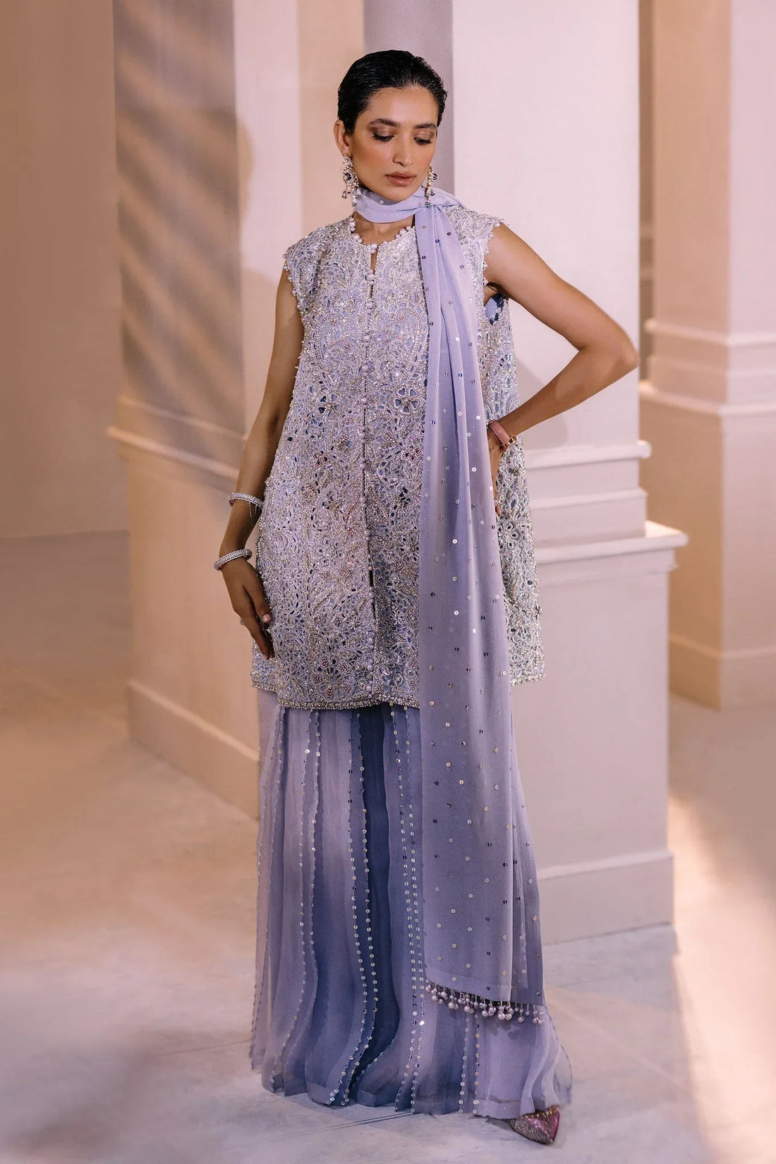 Elan | Demi Couture Onirique | CRISTALLIN LILAS (EP-20653) - Rang-e-Khaas