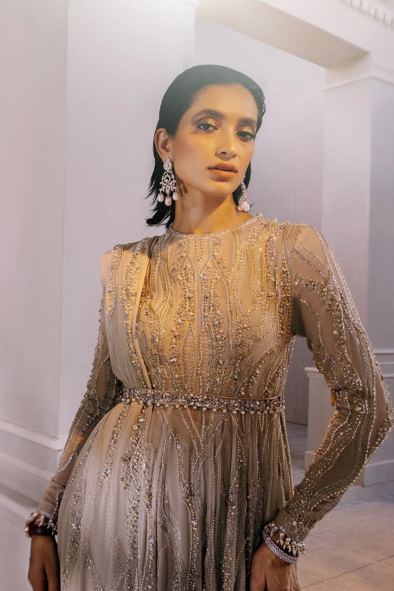 Elan | Demi Couture Onirique | LUISANTE D'OR (EP-20856) - Rang-e-Khaas