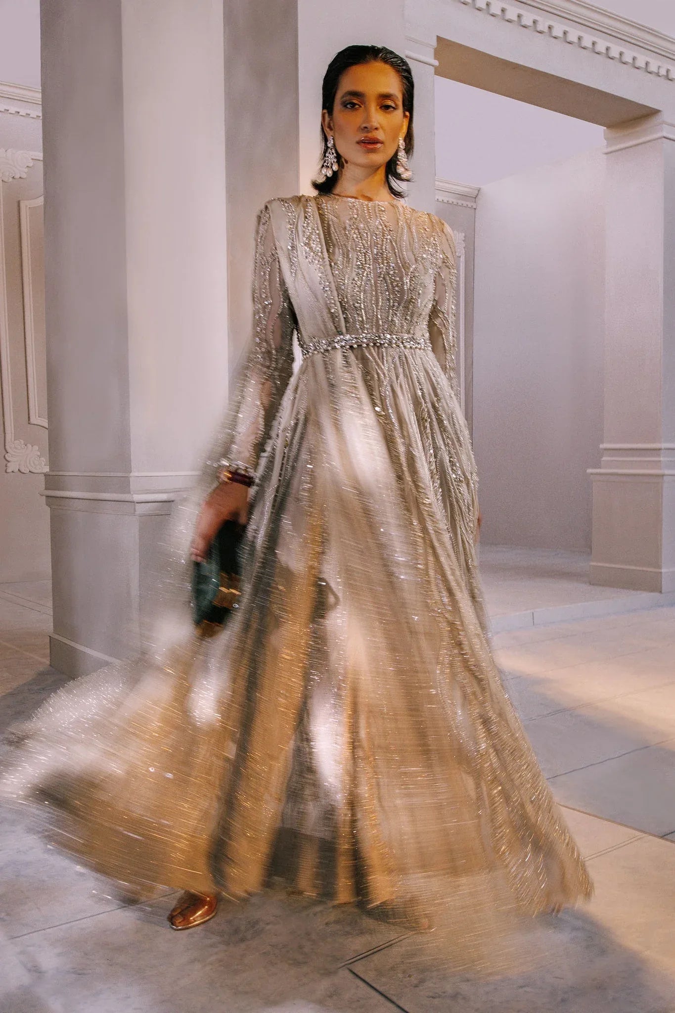 Elan | Demi Couture Onirique | LUISANTE D'OR (EP-20856) - Rang-e-Khaas