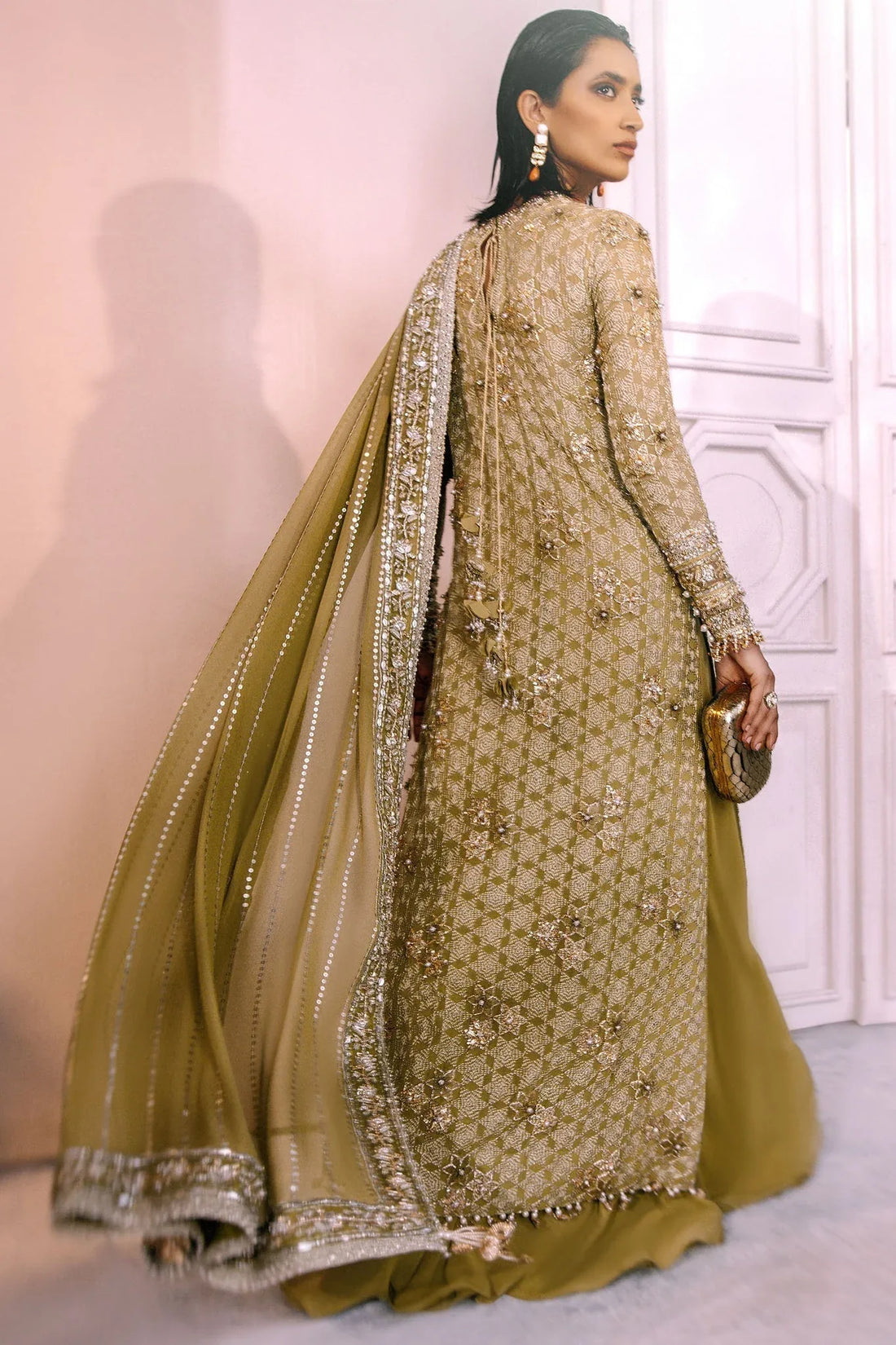 Elan | Demi Couture Onirique | ÉCLAT VERT (EP-20658) - Rang-e-Khaas