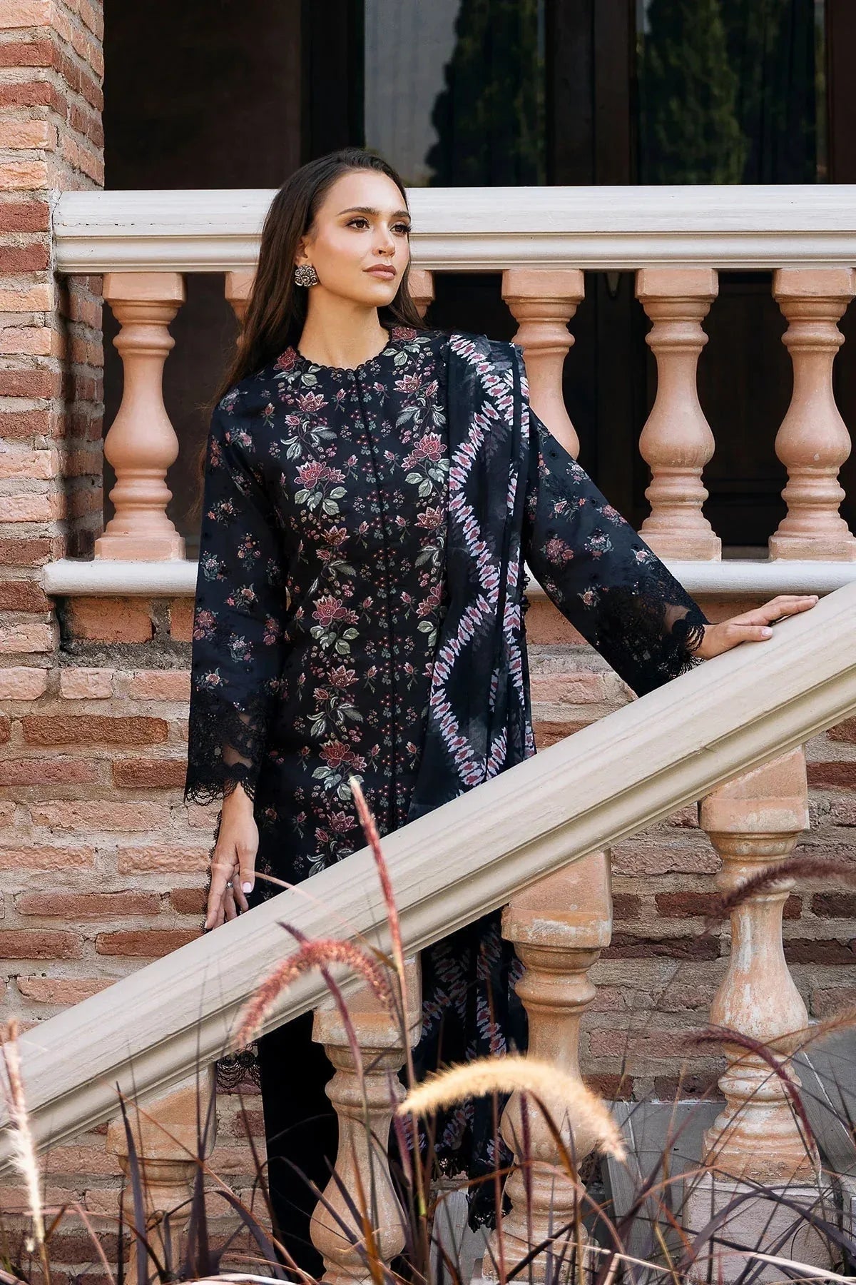 Afrozeh | Damask The Holiday Edit '25 - Lawn | Lorien A - Rang-e-Khaas