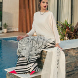 Fahad Hussayn | Lawn Banger | Monochrome Babe
