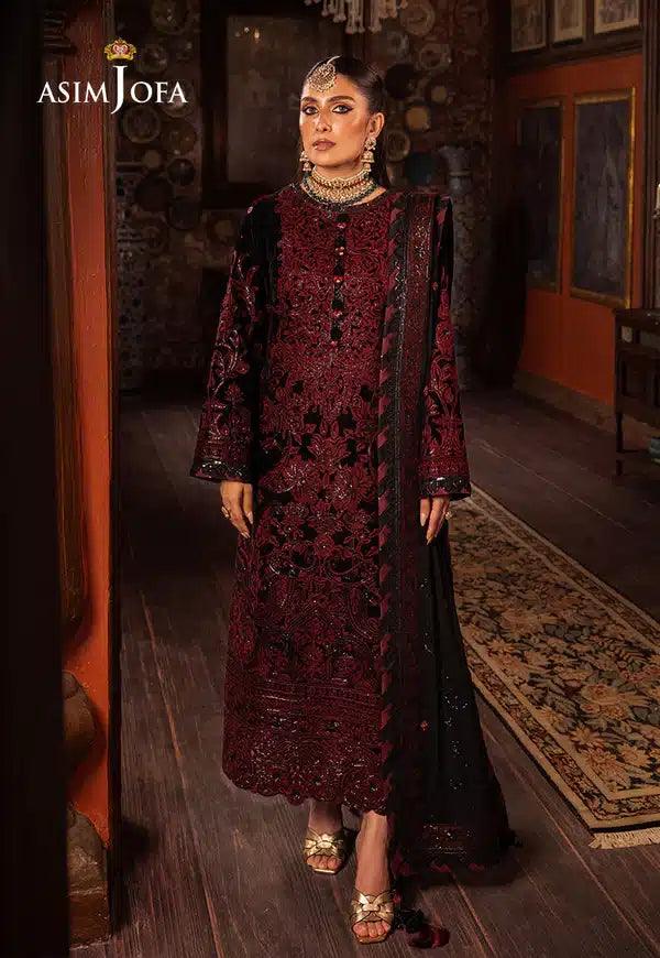 Asim Jofa | Makhmal Wedding Velvet 23 | AJMM-12 - Rang-e-Khaas