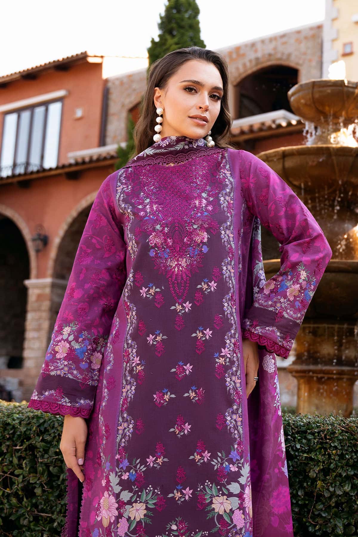 Afrozeh | Damask The Holiday Edit 25 | Eden B - Rang-e-Khaas