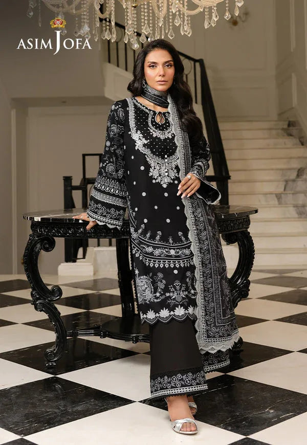Asim Jofa | Summer Rhapsody |  AJMCH-06 EMBROIDERED LAWN - Rang-e-Khaas