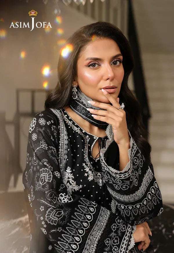 Asim Jofa | Summer Rhapsody |  AJMCH-06 EMBROIDERED LAWN - Rang-e-Khaas