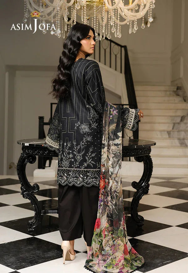 Asim Jofa | Summer Rhapsody | AJMCH-12 EMBROIDERED LAWN - Rang-e-Khaas