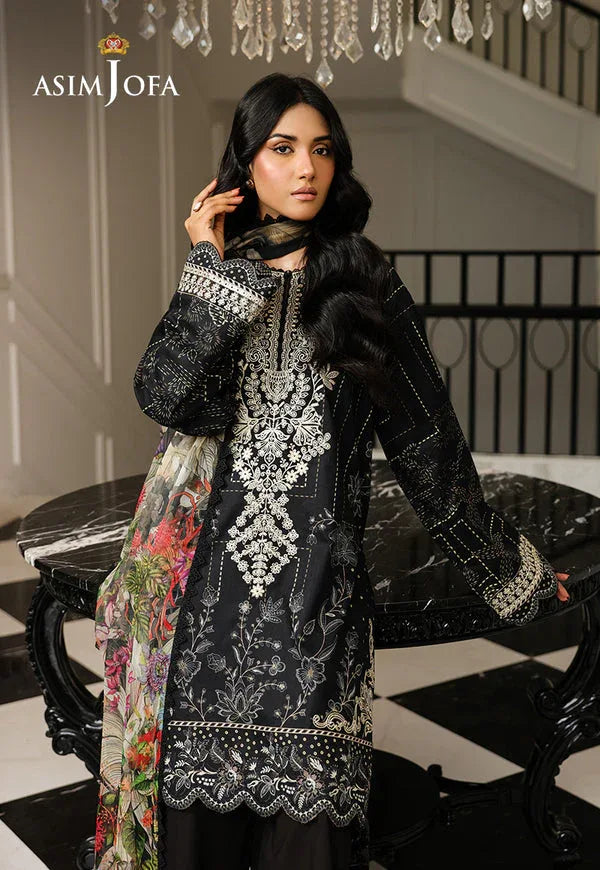 Asim Jofa | Summer Rhapsody | AJMCH-12 EMBROIDERED LAWN - Rang-e-Khaas