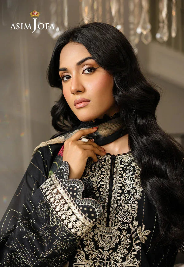 Asim Jofa | Summer Rhapsody | AJMCH-12 EMBROIDERED LAWN - Rang-e-Khaas