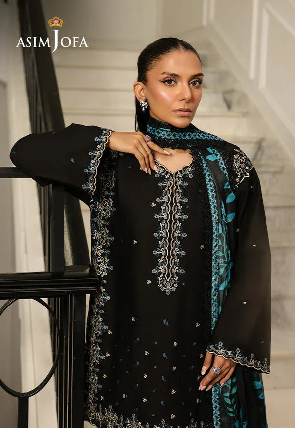 Asim Jofa | Summer Rhapsody | AJMCH-01 EMBROIDERED CAMBRIC - Rang-e-Khaas