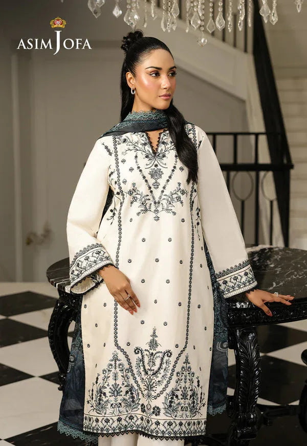Asim Jofa | Summer Rhapsody |  AJMCH-02 EMBROIDERED CAMBRIC - Rang-e-Khaas