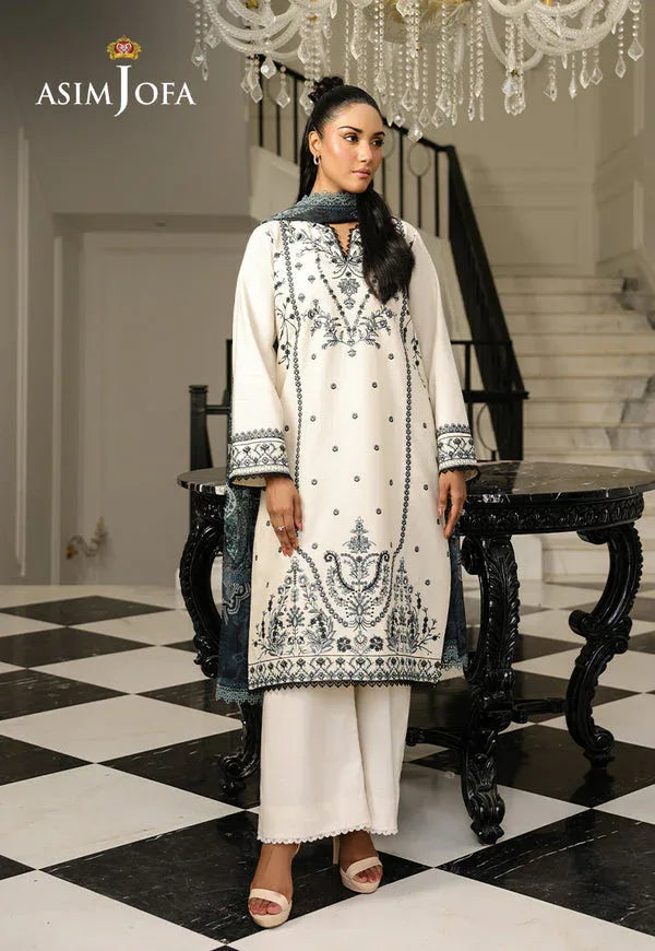 Asim Jofa | Summer Rhapsody |  AJMCH-02 EMBROIDERED CAMBRIC - Rang-e-Khaas