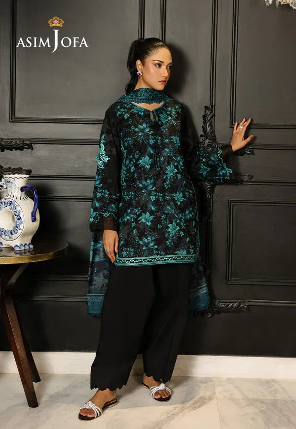 Asim Jofa | Summer Rhapsody | AJMCH-05 EMBROIDERED LAWN - Rang-e-Khaas