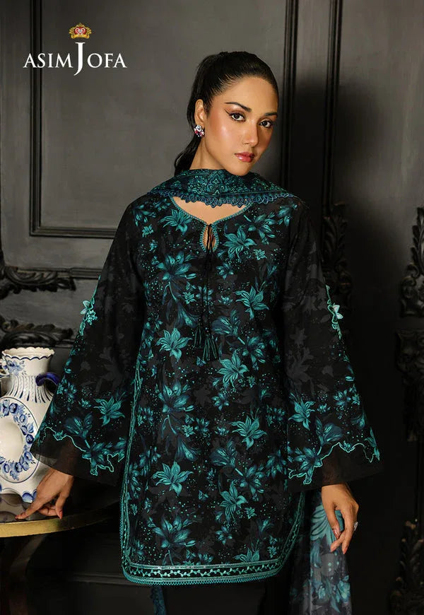 Asim Jofa | Summer Rhapsody | AJMCH-05 EMBROIDERED LAWN - Rang-e-Khaas