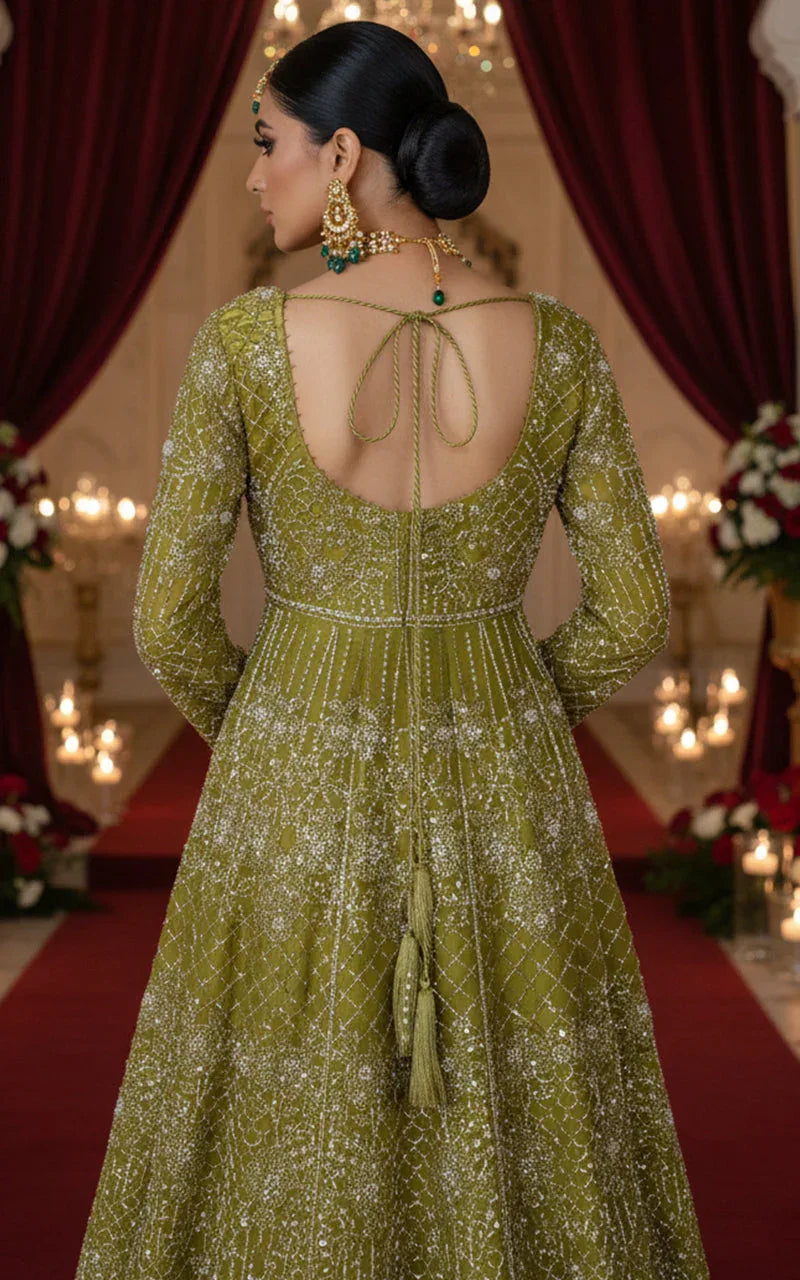 Embroidered Maxi With Dupatta