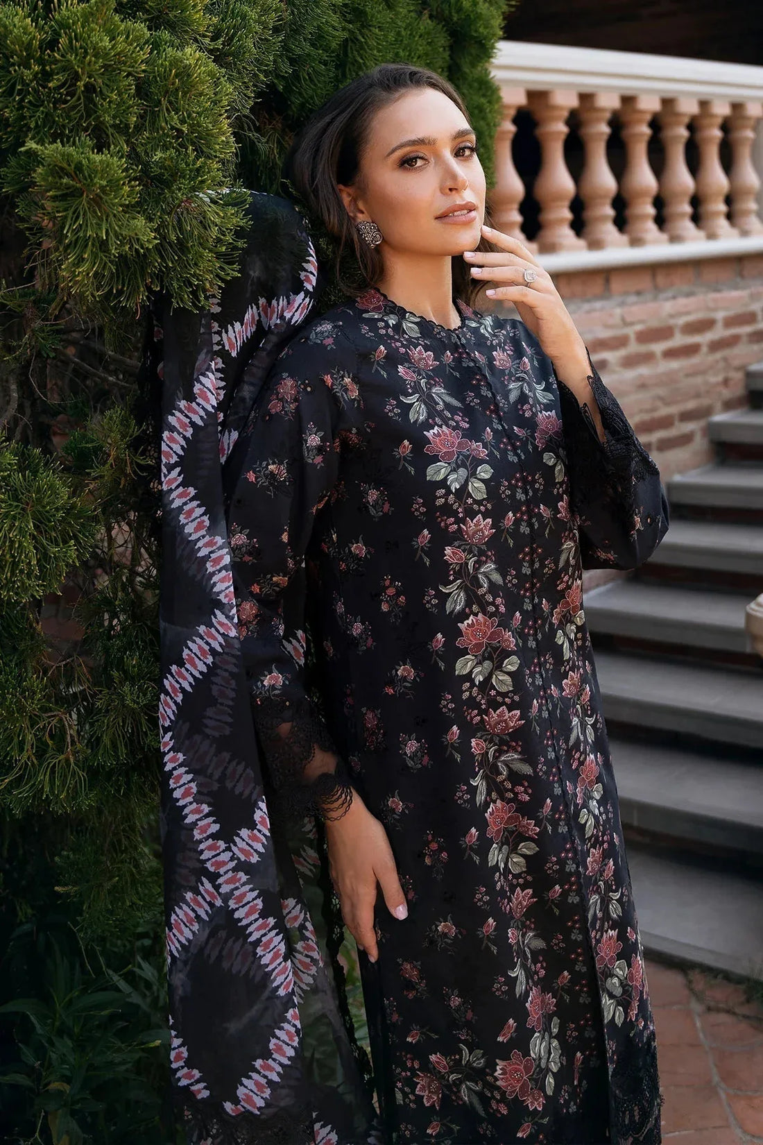 Afrozeh | Damask The Holiday Edit '25 - Lawn | Lorien A - Rang-e-Khaas
