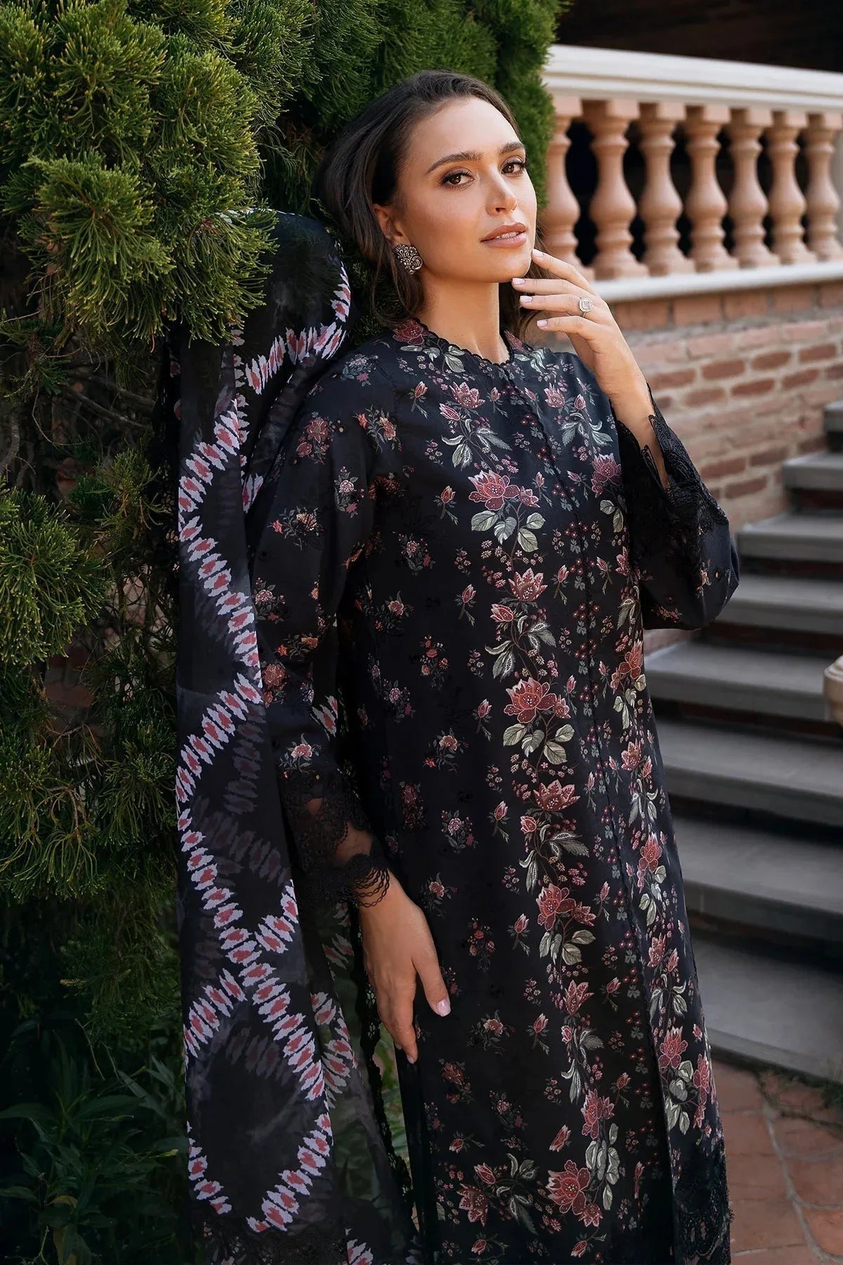 Afrozeh | Damask The Holiday Edit '25 - Lawn | Lorien A - Rang-e-Khaas