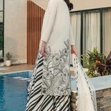 Fahad Hussayn | Lawn Banger | Monochrome Babe