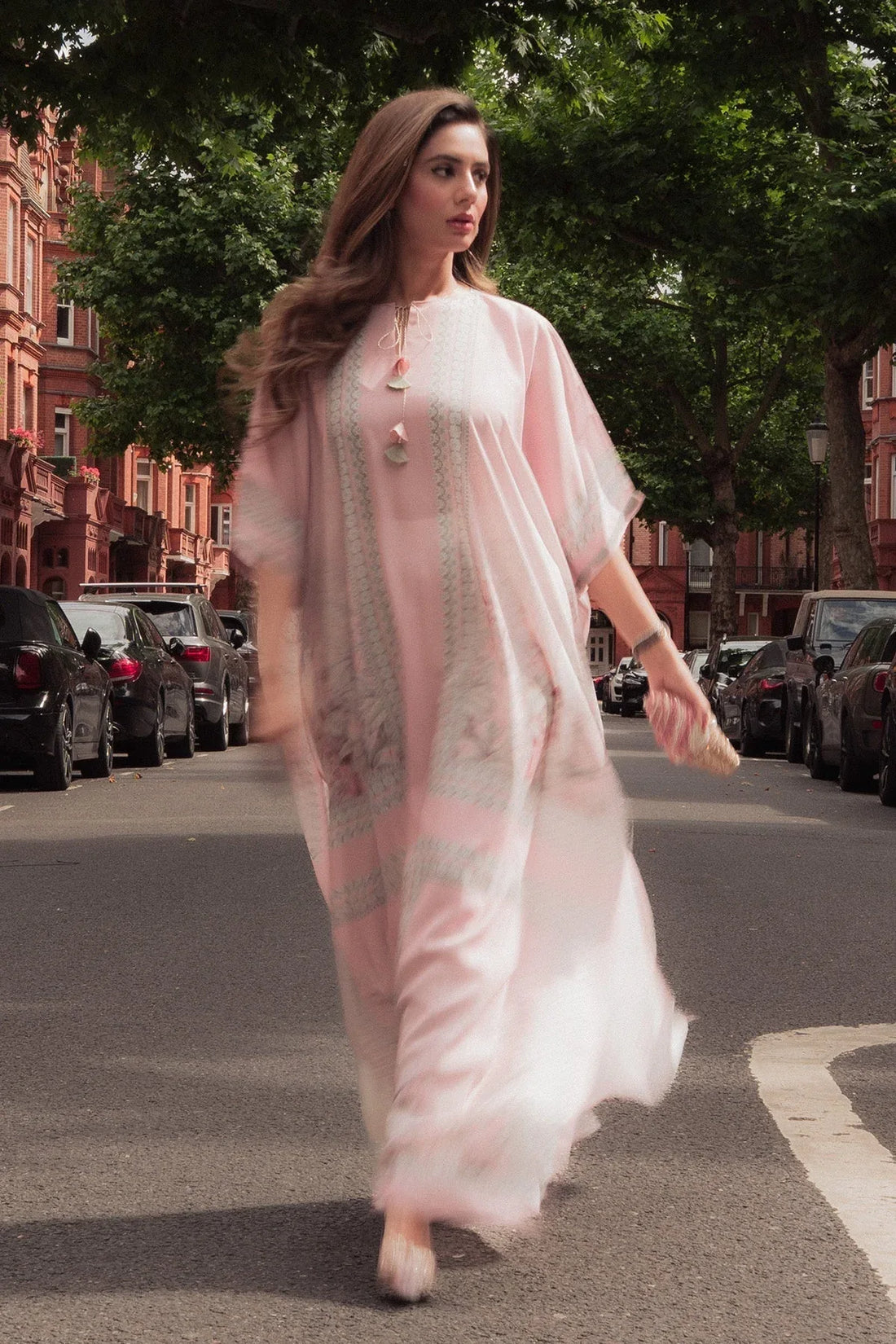 Erum Khan I Kaftan Edit I Fuchsia Fire - Rang-e-Khaas