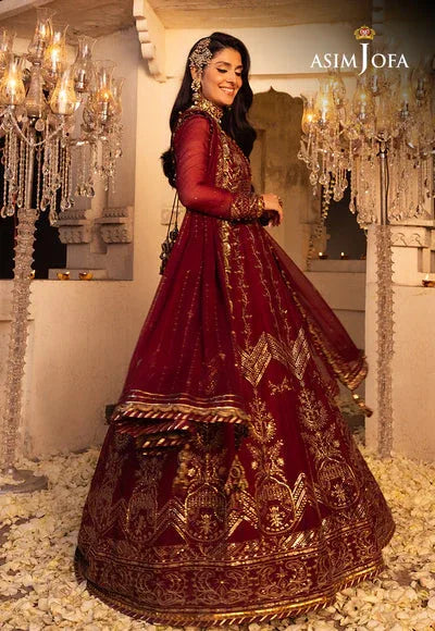 Asim Jofa | Shehnai Festive Collection | AJSH-16 - Rang-e-Khaas