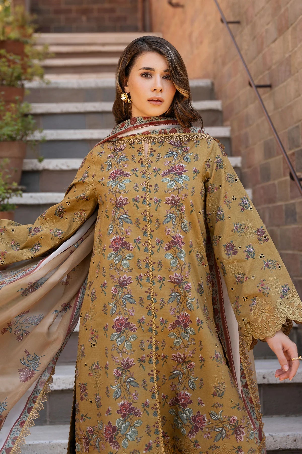 Afrozeh | Damask The Holiday Edit '25 - Lawn | Lorien B