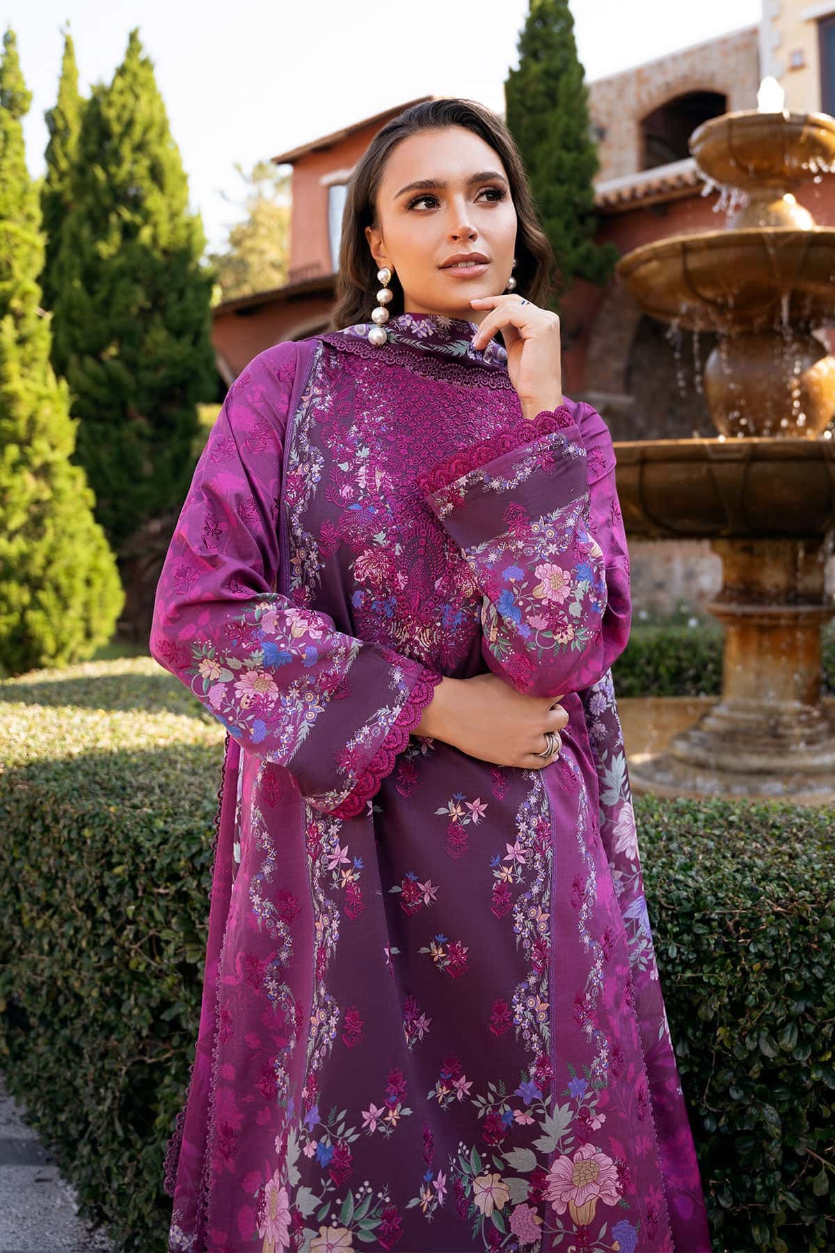 Afrozeh | Damask The Holiday Edit 25 | Eden B - Rang-e-Khaas
