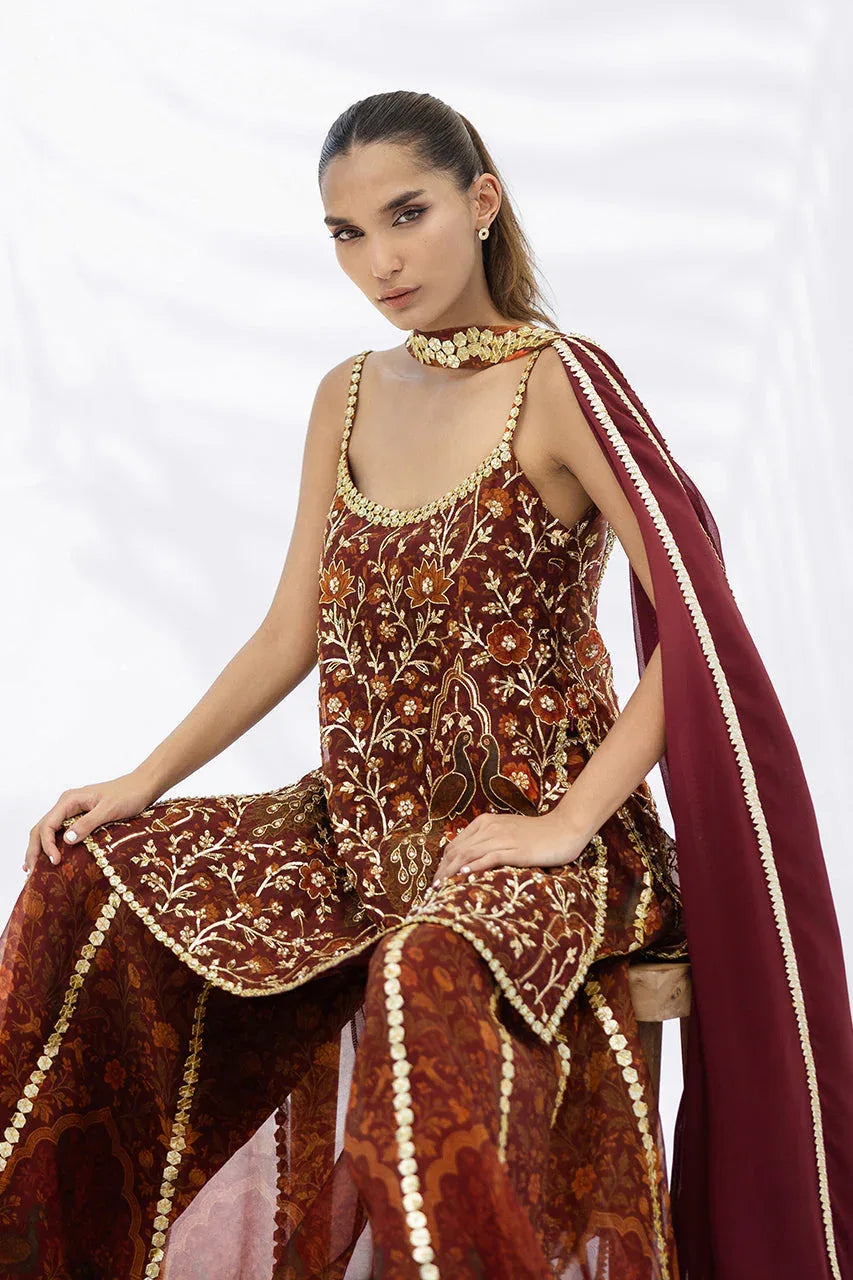 Sania Maskatiya | Fall Festive Glimmer | Tanira - Rang-e-Khaas