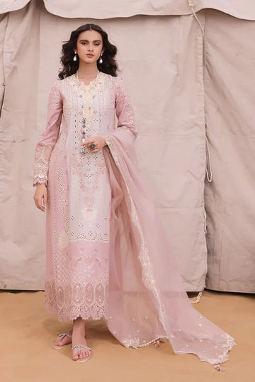 Qalamkar | Chikankari Eid Edit 24 | KM-03 AOIFE - Rang-e-Khaas
