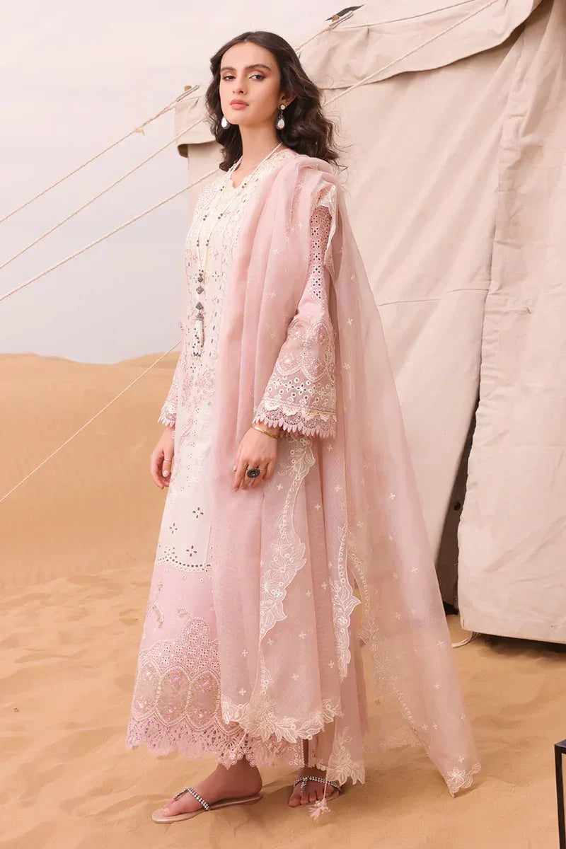 Qalamkar | Chikankari Eid Edit 24 | KM-03 AOIFE - Rang-e-Khaas