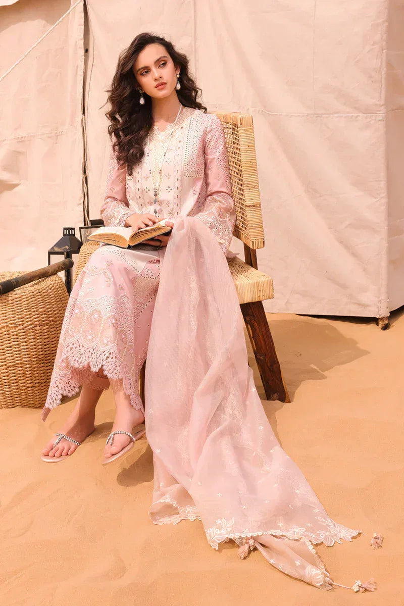 Qalamkar | Chikankari Eid Edit 24 | KM-03 AOIFE - Rang-e-Khaas