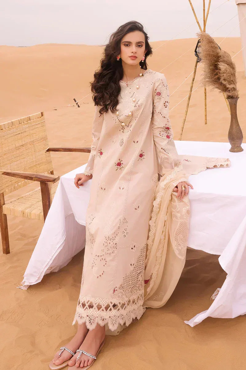 Qalamkar | Chikankari Eid Edit 24 | KM-07 CAOIMHE - Rang-e-Khaas