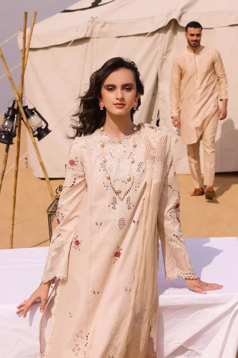 Qalamkar | Chikankari Eid Edit 24 | KM-07 CAOIMHE - Rang-e-Khaas