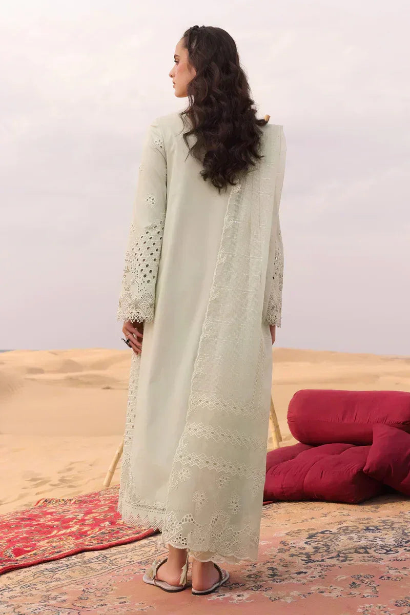 Qalamkar | Chikankari Eid Edit 24 | KM-04 SORCHA - Rang-e-Khaas